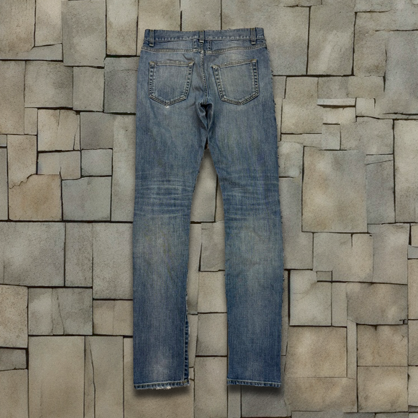 FW14 Saint Laurent Paris Slit Knee D02 Denim