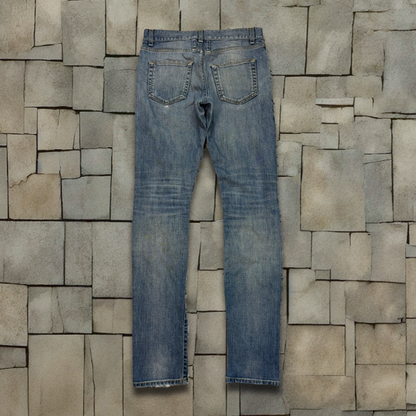 FW14 Saint Laurent Paris Slit Knee D02 Denim