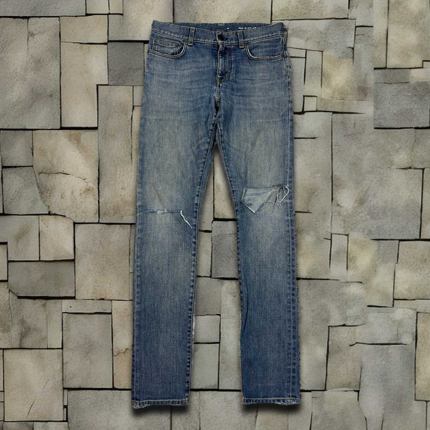 FW14 Saint Laurent Paris Slit Knee D02 Denim
