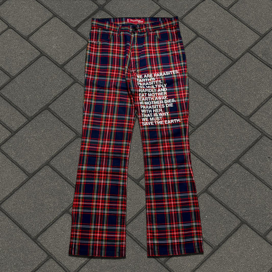 AD2001 Junya Watanabe Plaid Poem Pants