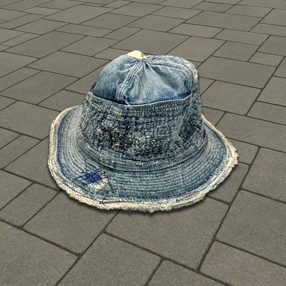 Kapital Old Man & The Sea Born Denim Bucket Hat