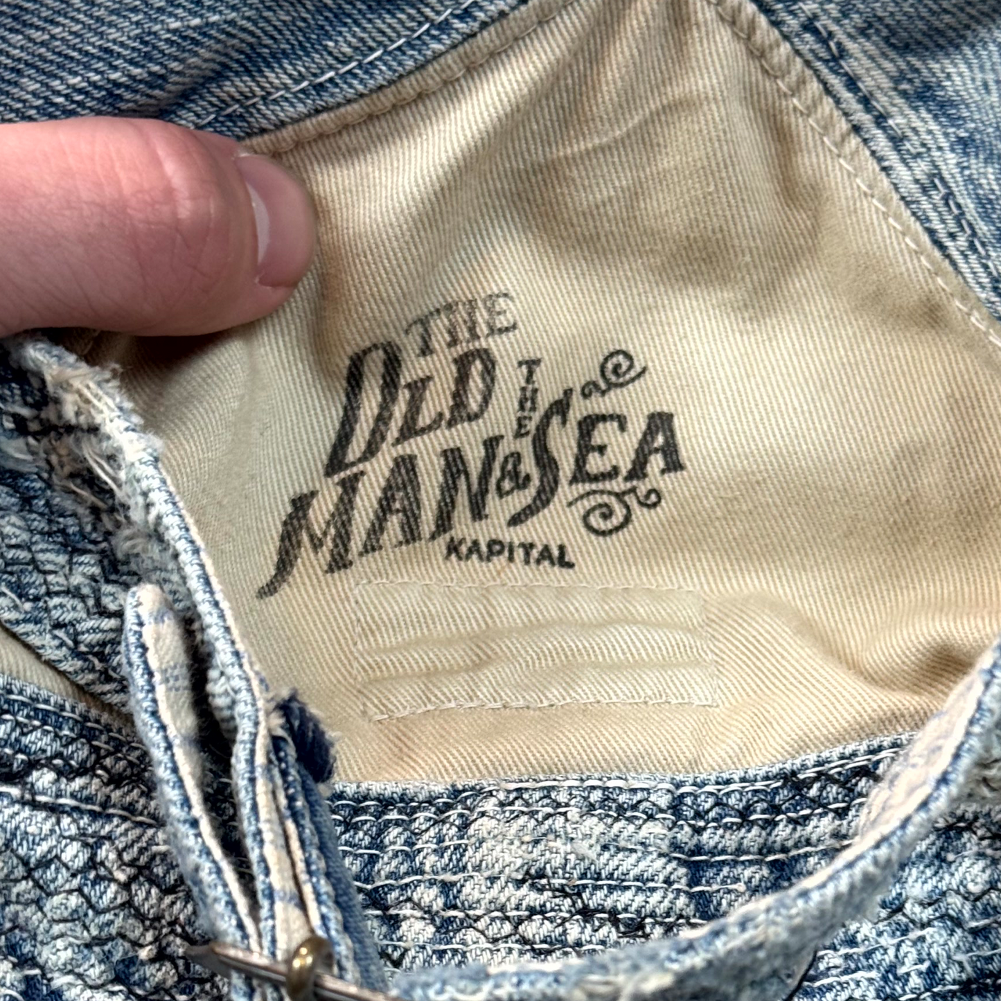 Kapital Old Man & The Sea Born Denim Bucket Hat