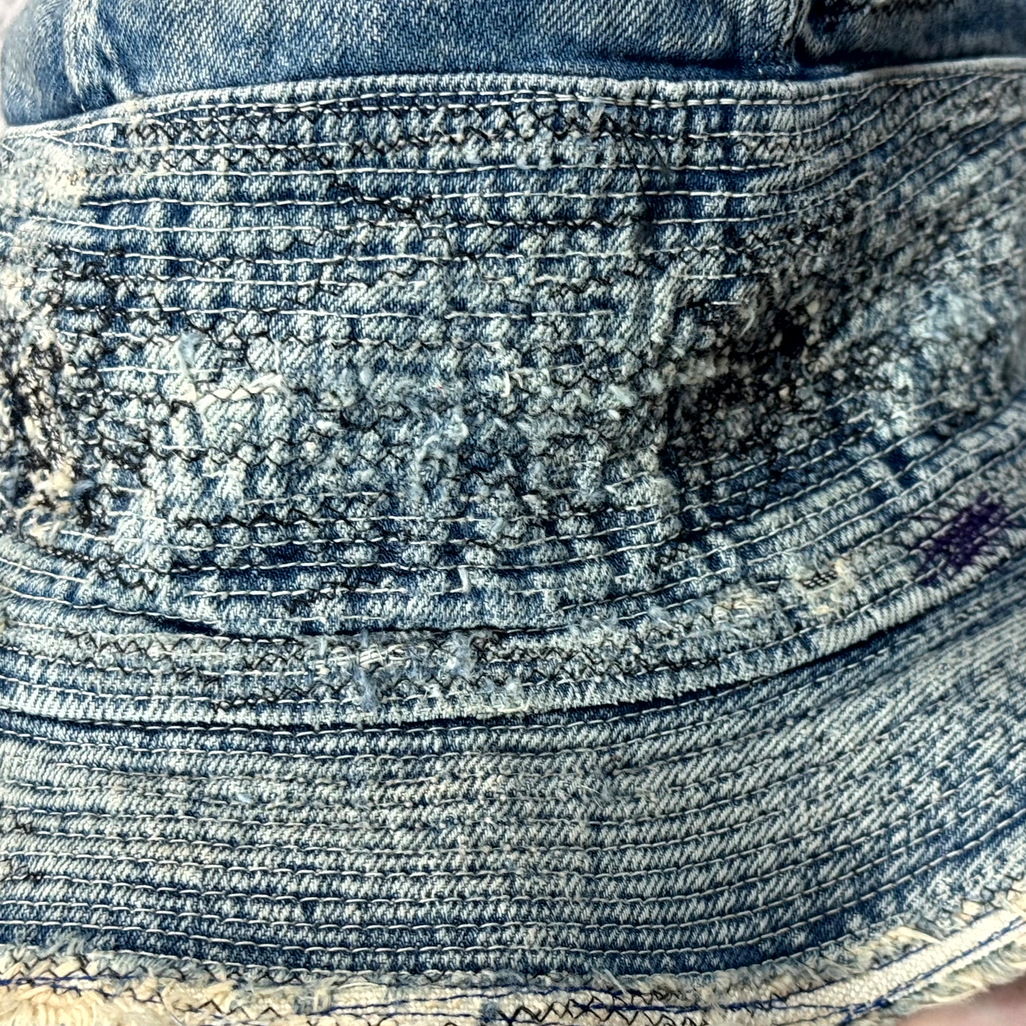 Kapital Old Man & The Sea Born Denim Bucket Hat