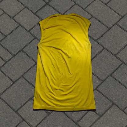 SS02 Raf Simons Yellow Kollaps Tank Top