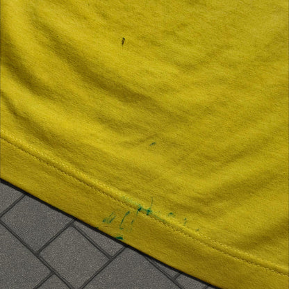 SS02 Raf Simons Yellow Kollaps Tank Top