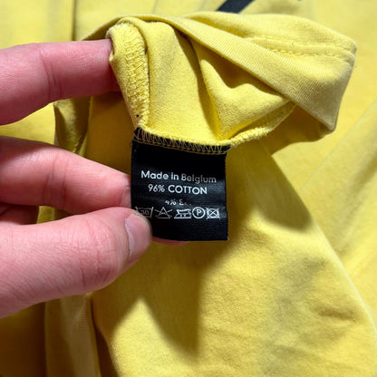 SS02 Raf Simons Yellow Kollaps Tank Top