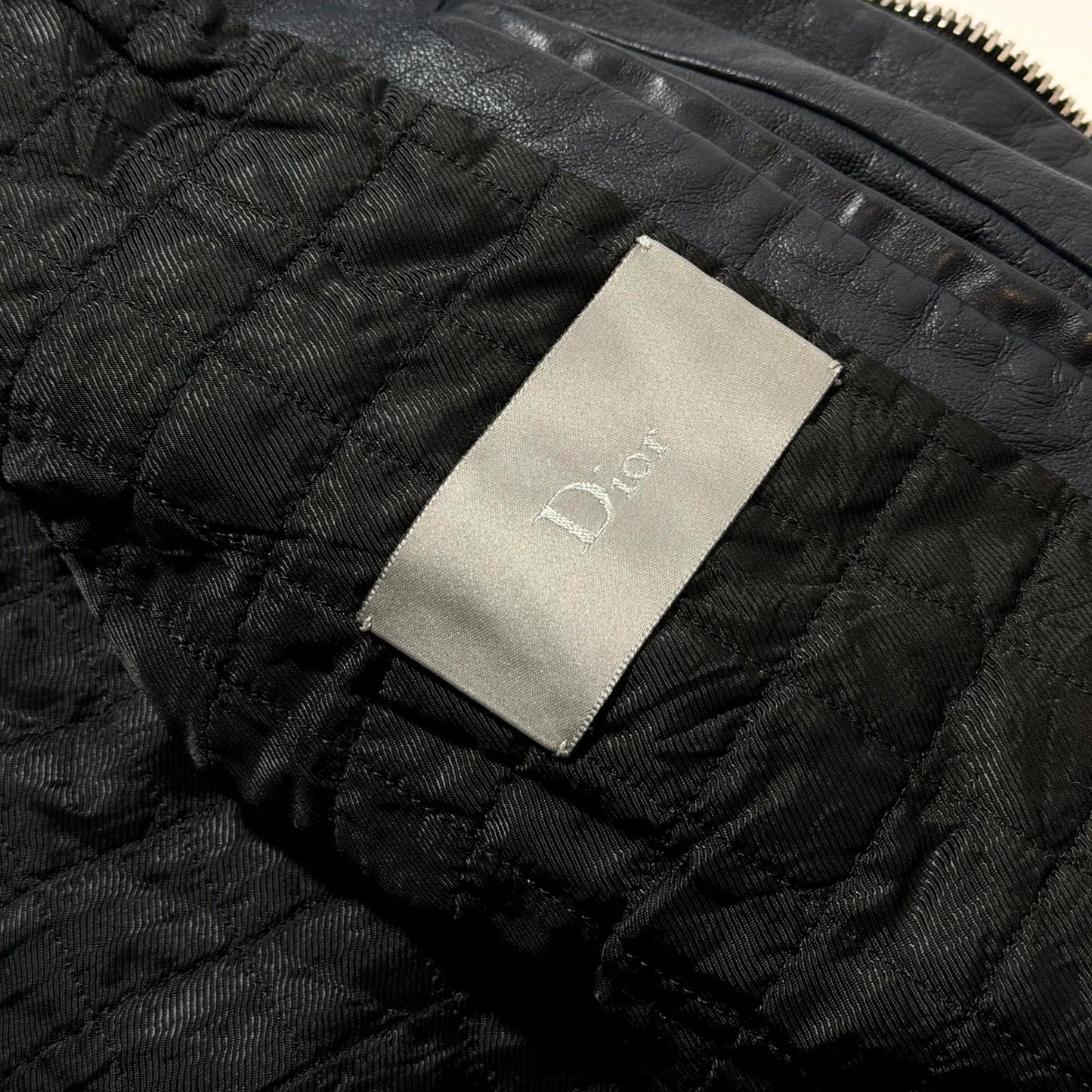 AW08 Dior Homme Leather Napoleon Jacket