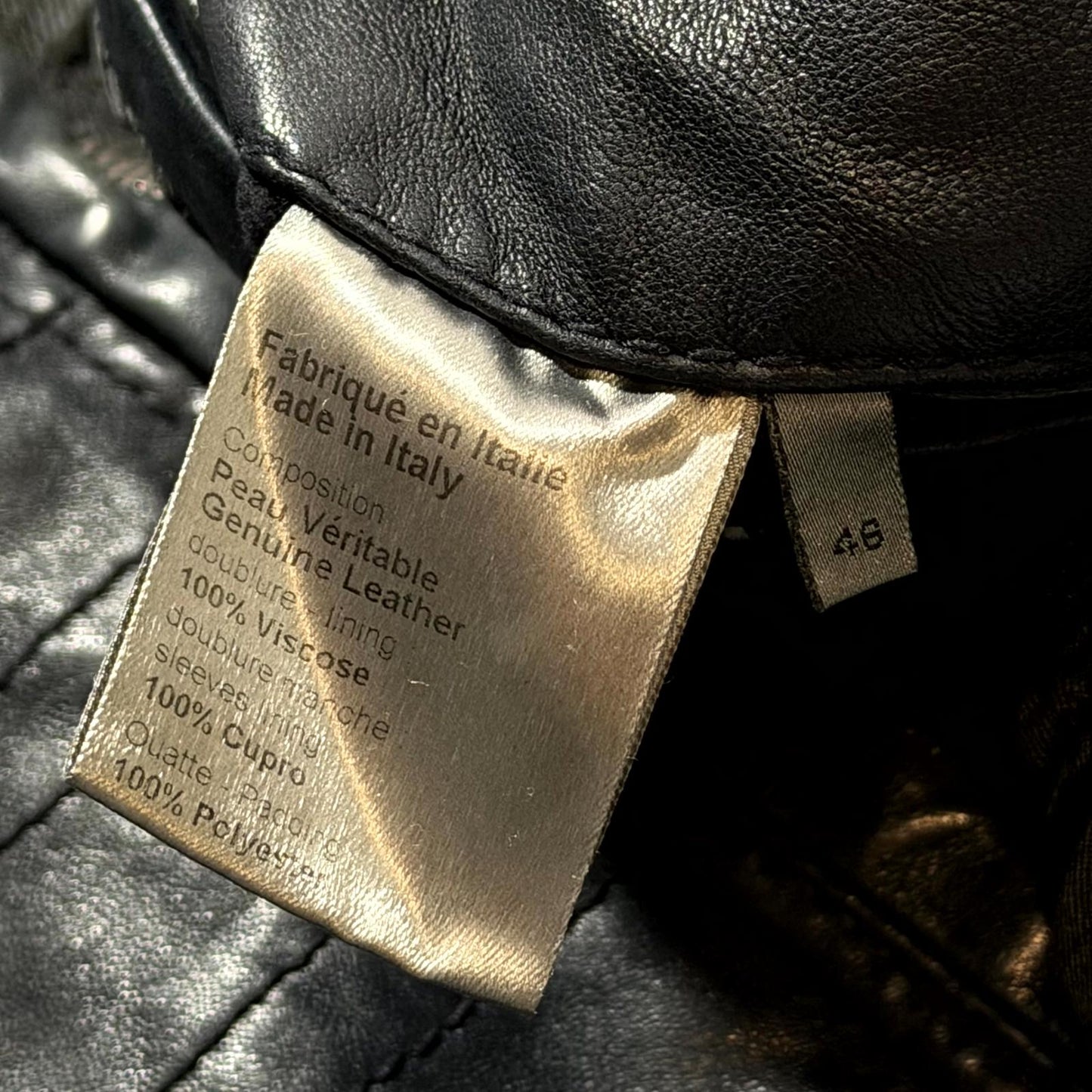 AW08 Dior Homme Leather Napoleon Jacket