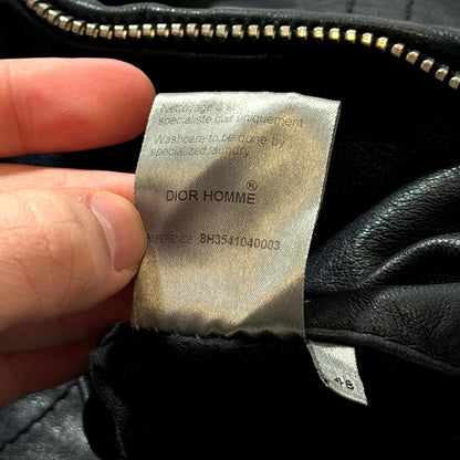 AW08 Dior Homme Leather Napoleon Jacket