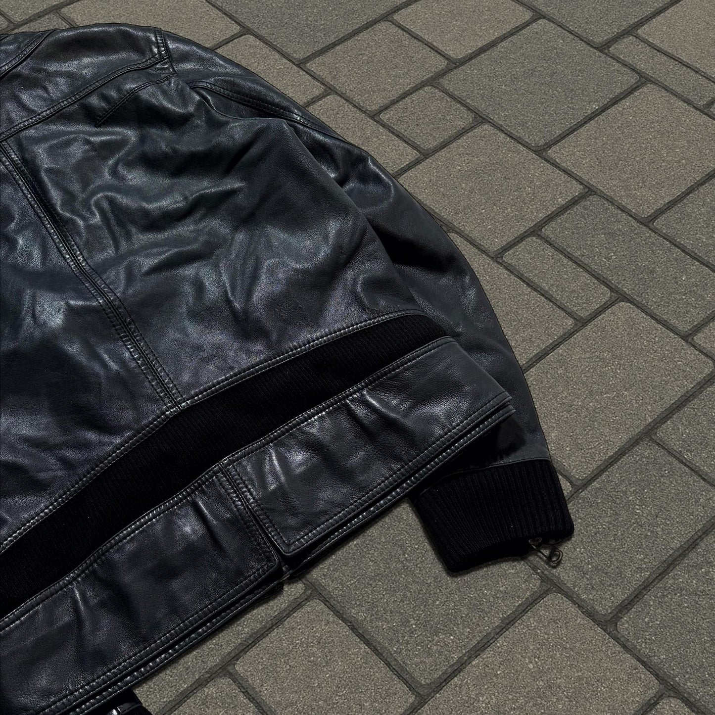 AW08 Dior Homme Leather Napoleon Jacket