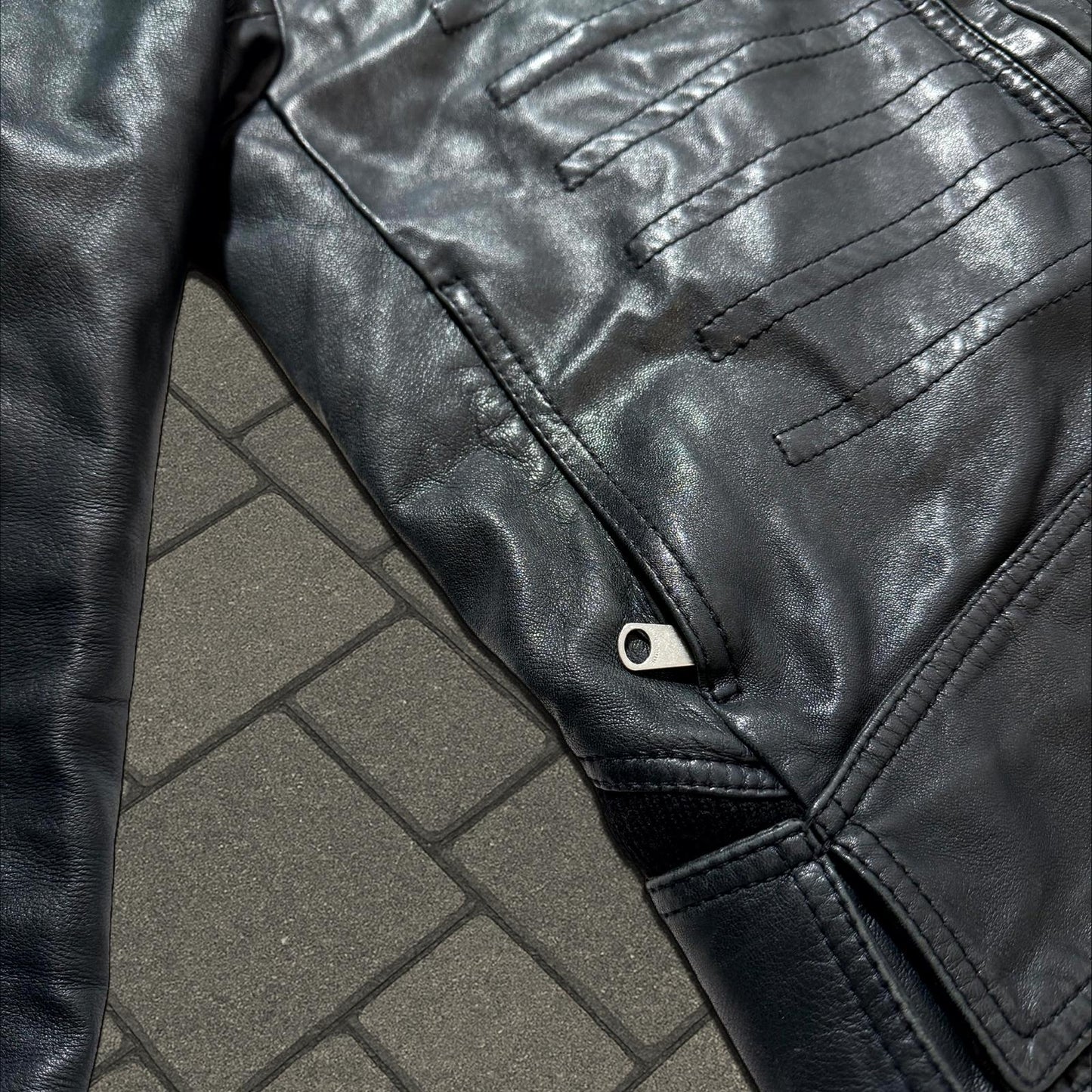 AW08 Dior Homme Leather Napoleon Jacket