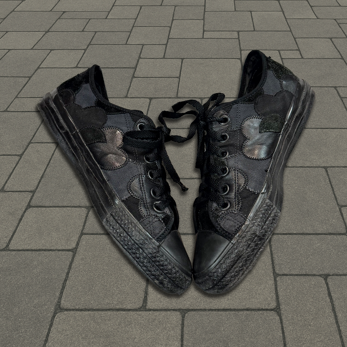 AW/SS03 Number (N)ine Crying Hearts Patch Sneakers