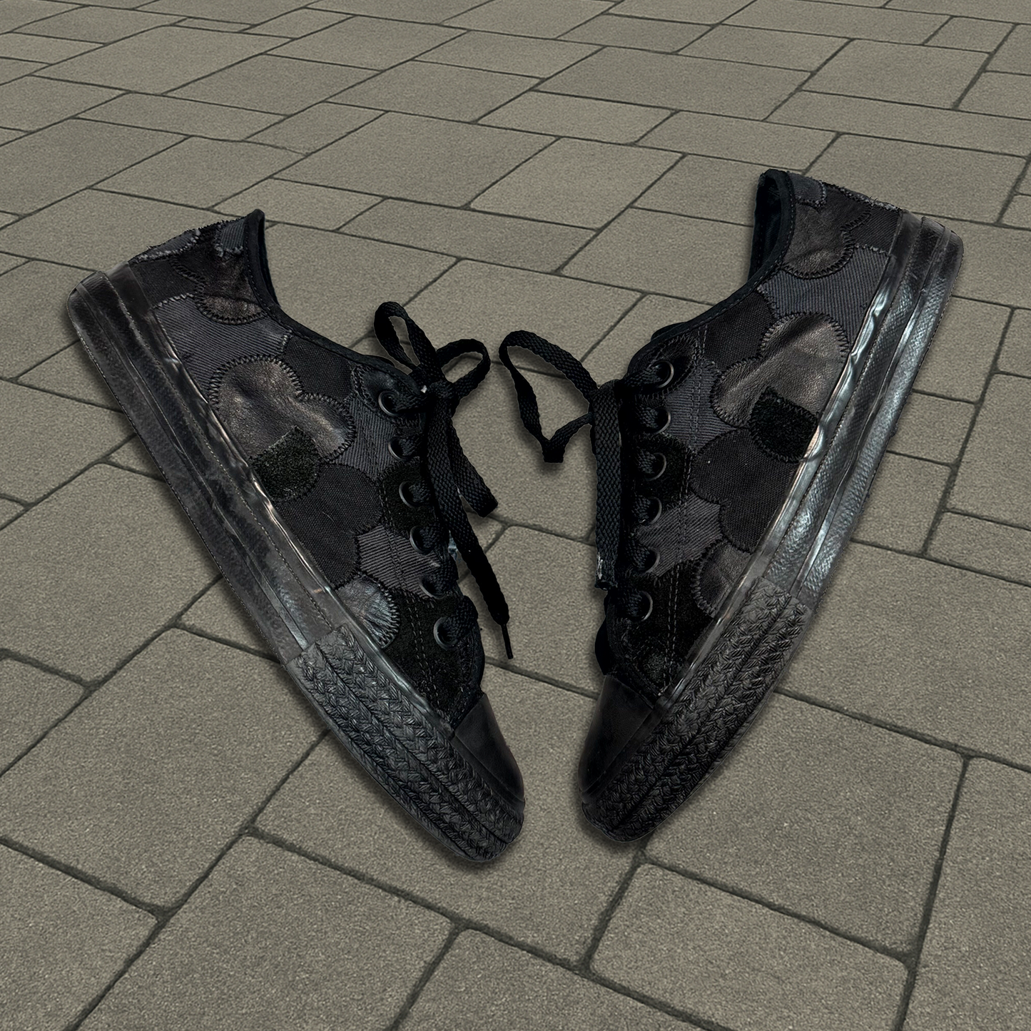 AW/SS03 Number (N)ine Crying Hearts Patch Sneakers