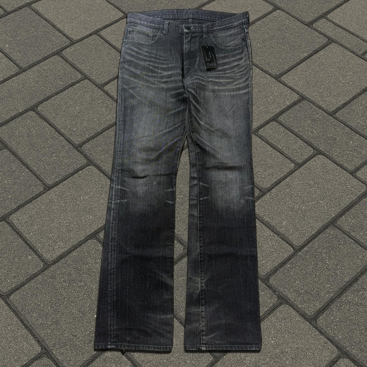SS04 Number (N)ine Double Pocket Bootcut Pain Denim