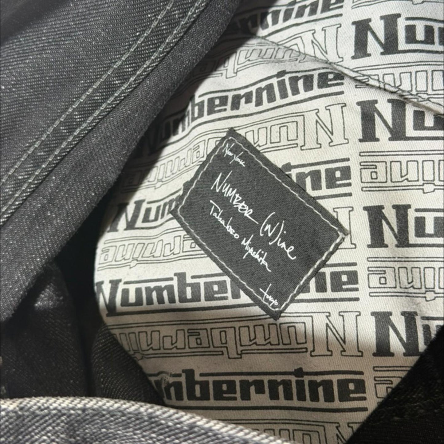 SS04 Number (N)ine Double Pocket Bootcut Pain Denim