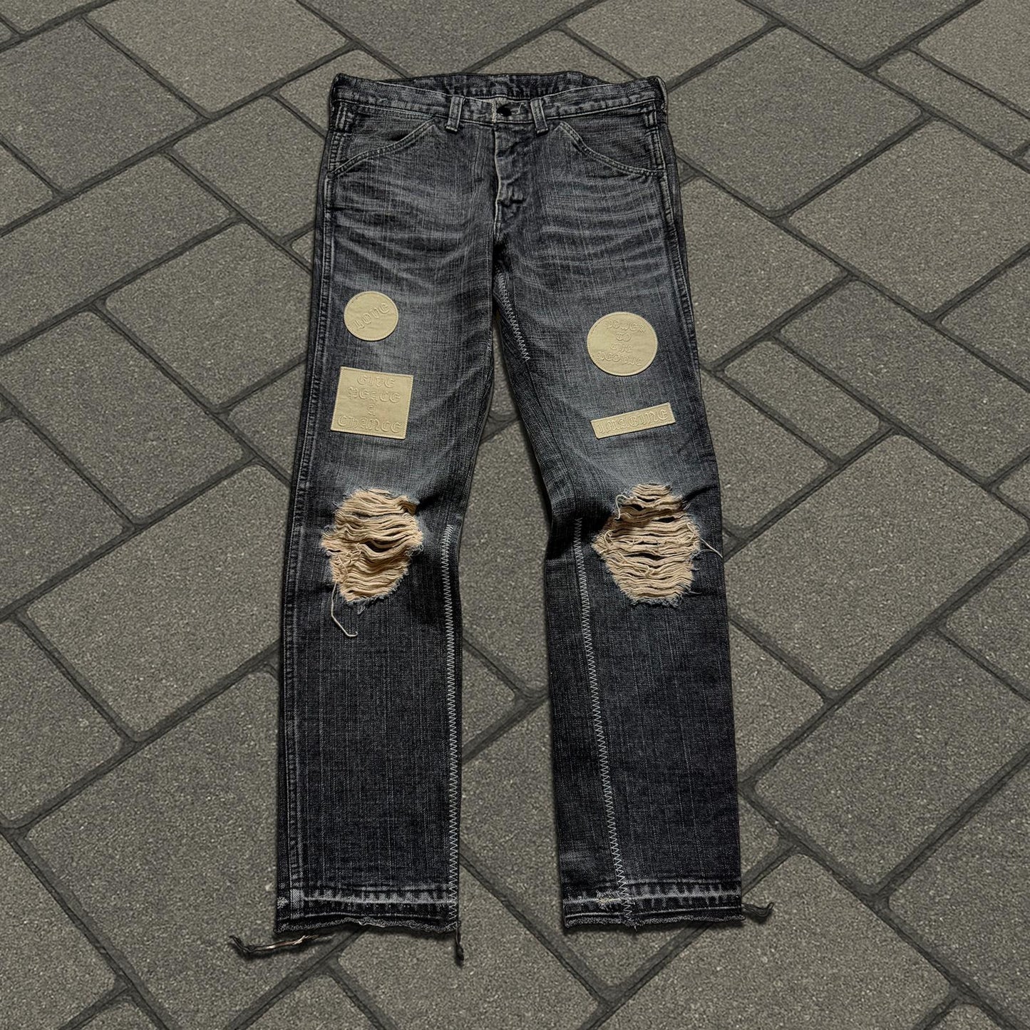 AW04 Number (N)ine ‘Give Peace a Chance’ Denim