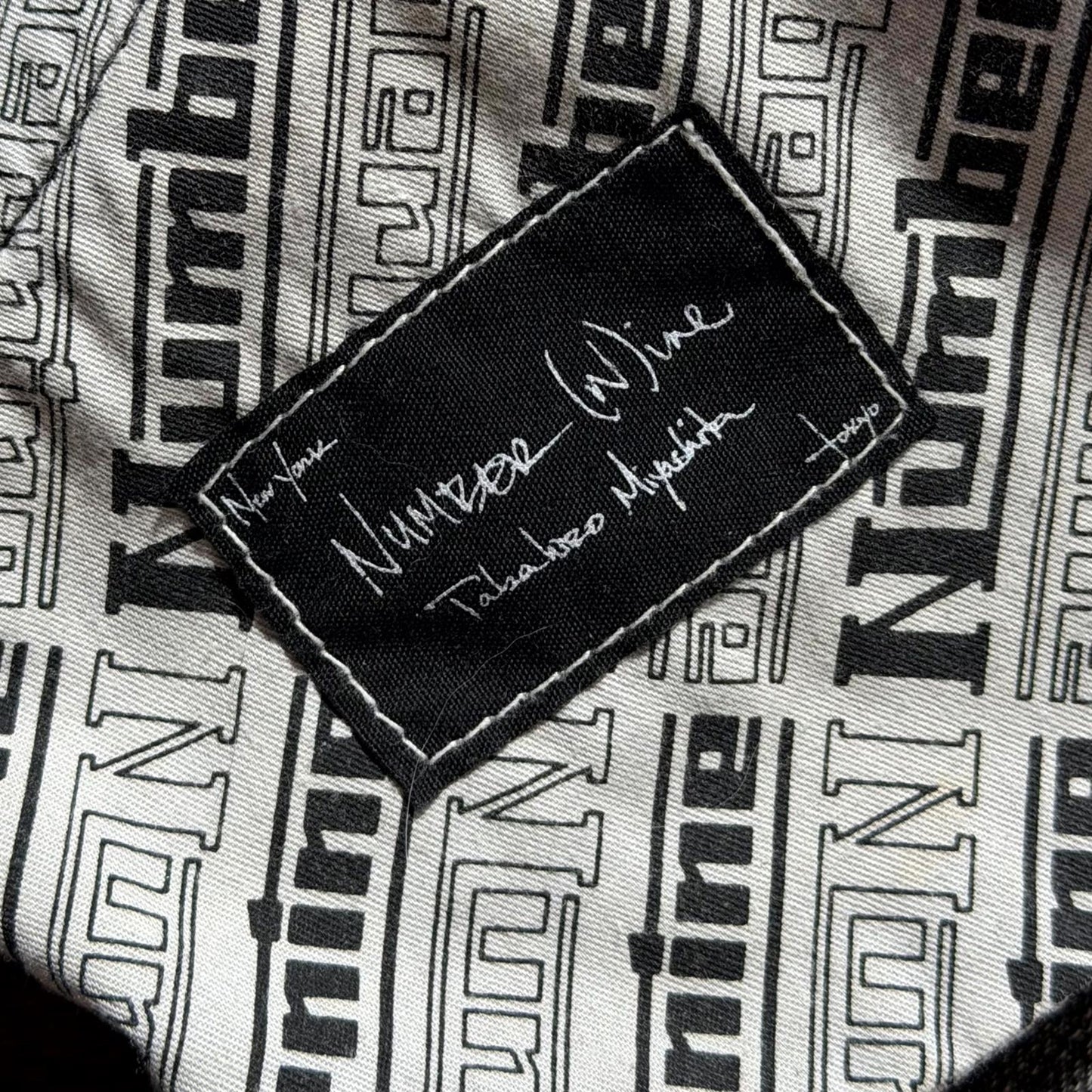 AW04 Number (N)ine ‘Give Peace a Chance’ Denim