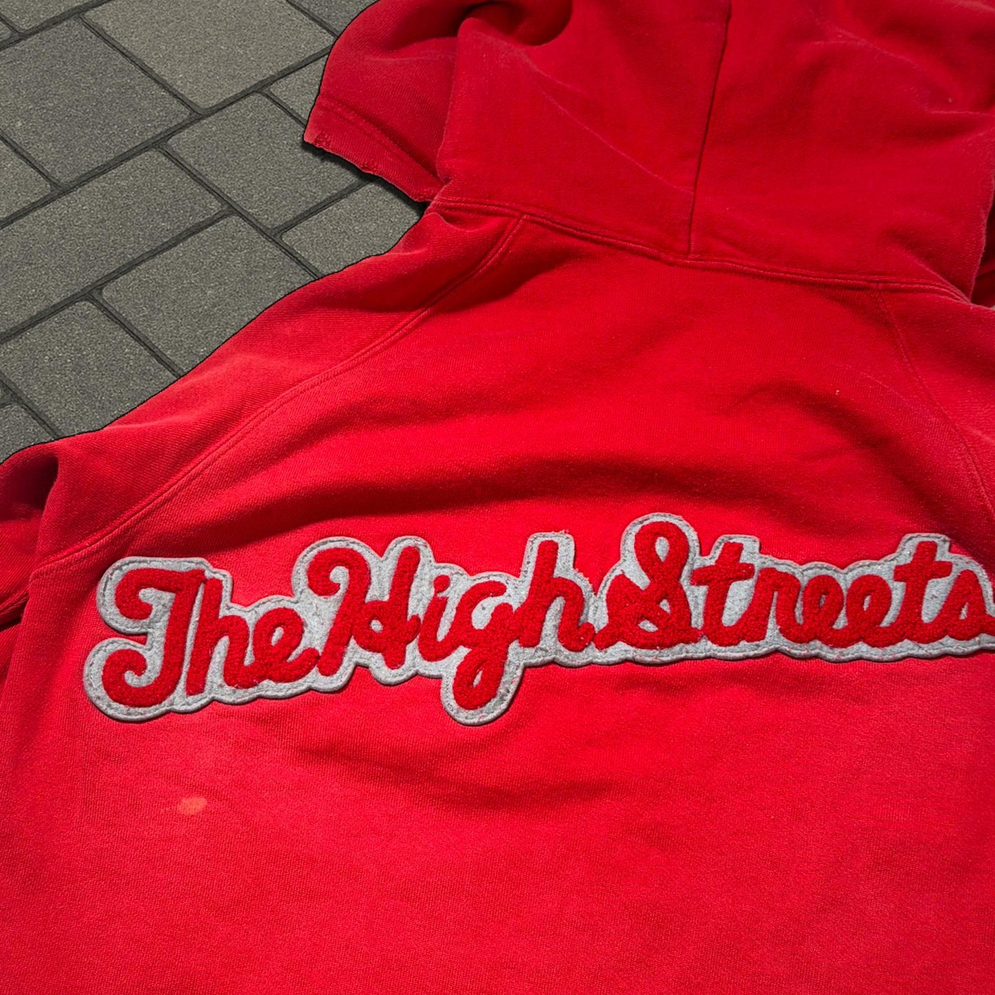 AW05 Number (N)ine Red The High Streets’ Zip Up Hoodie