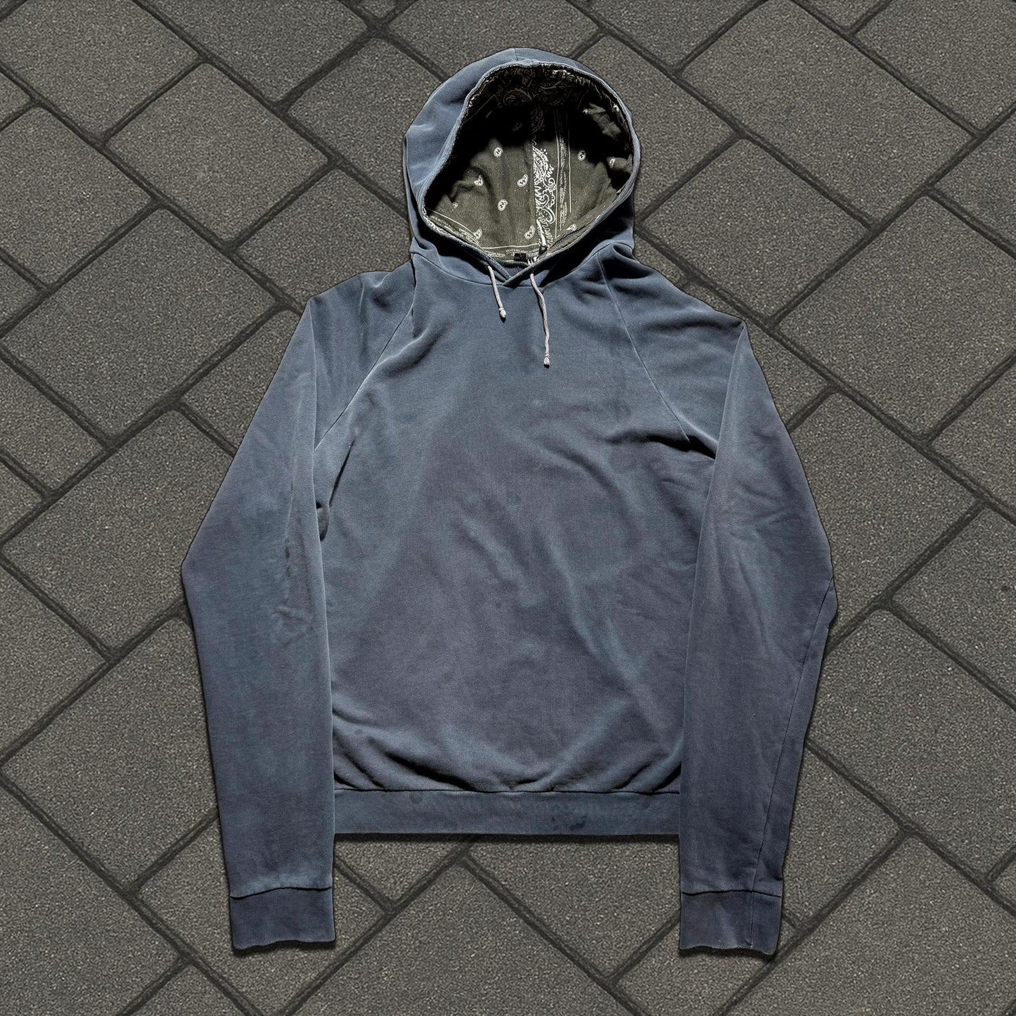 AW04 Raf Simons Reverse Paisley Hoodie