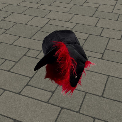 Prada Fur Logo Hat