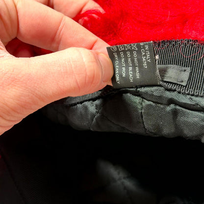 Prada Fur Logo Hat