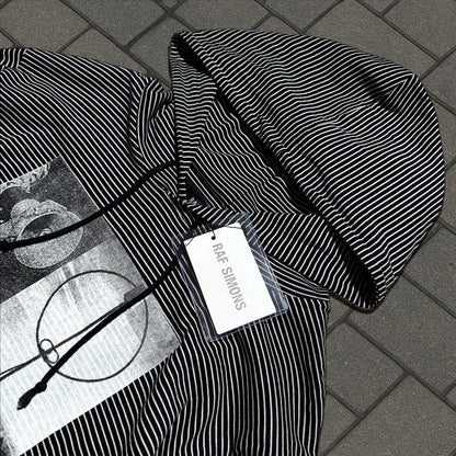 SS05 Raf Simons Avant Garde Striped Hoodie