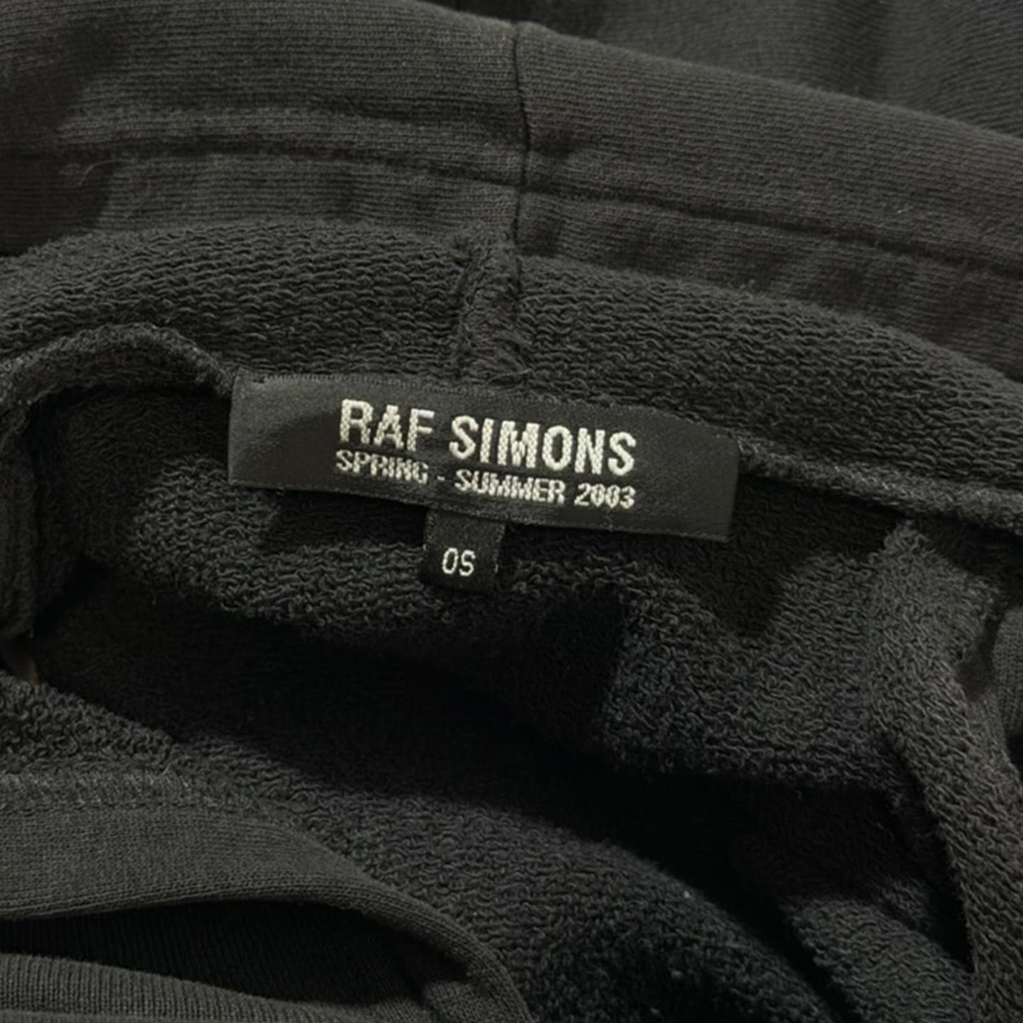 SS03 Raf Simons ‘Consumed’ Runway Cut Out Hoodie