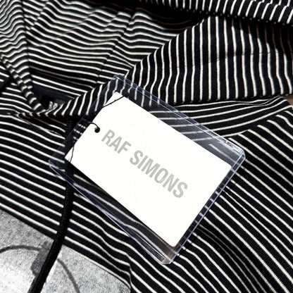 SS05 Raf Simons Avant Garde Striped Hoodie