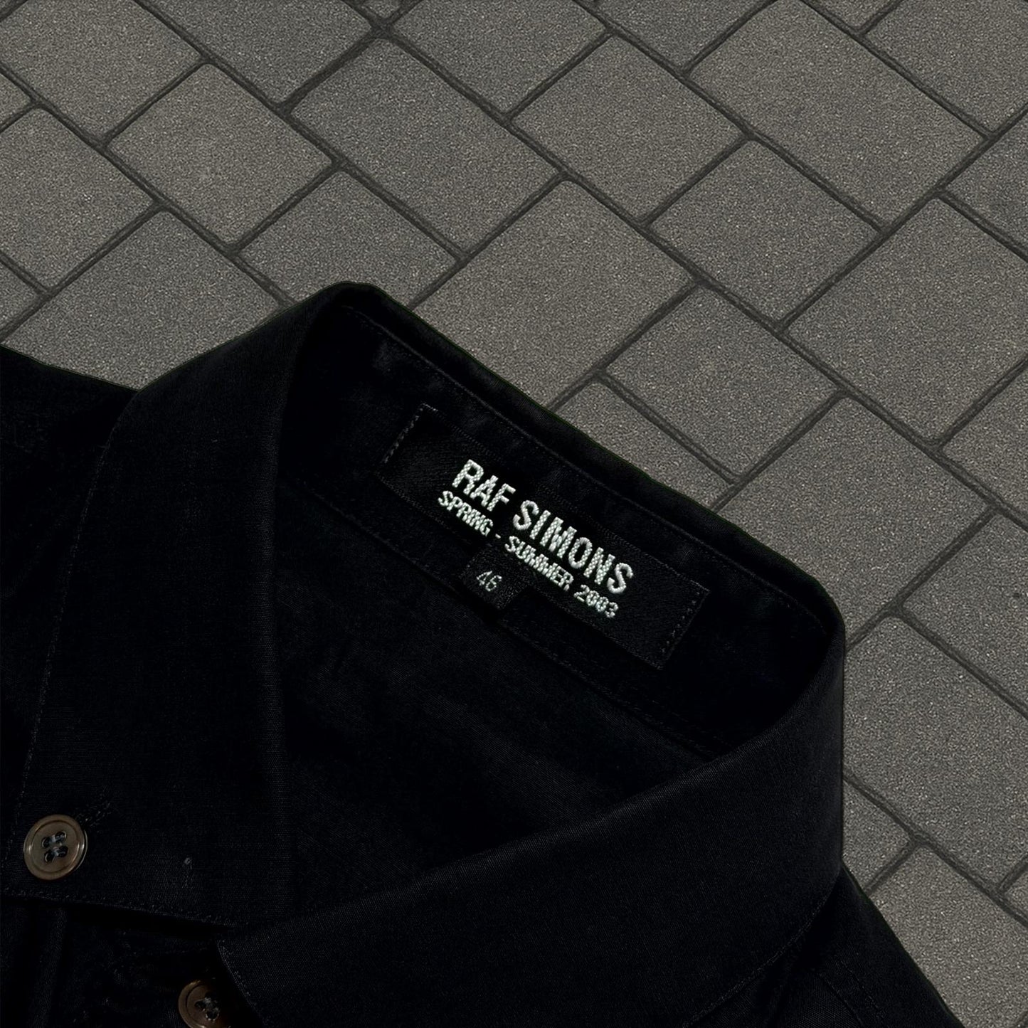 SS03 Raf Simons Consumed Cell Button Up Shirt
