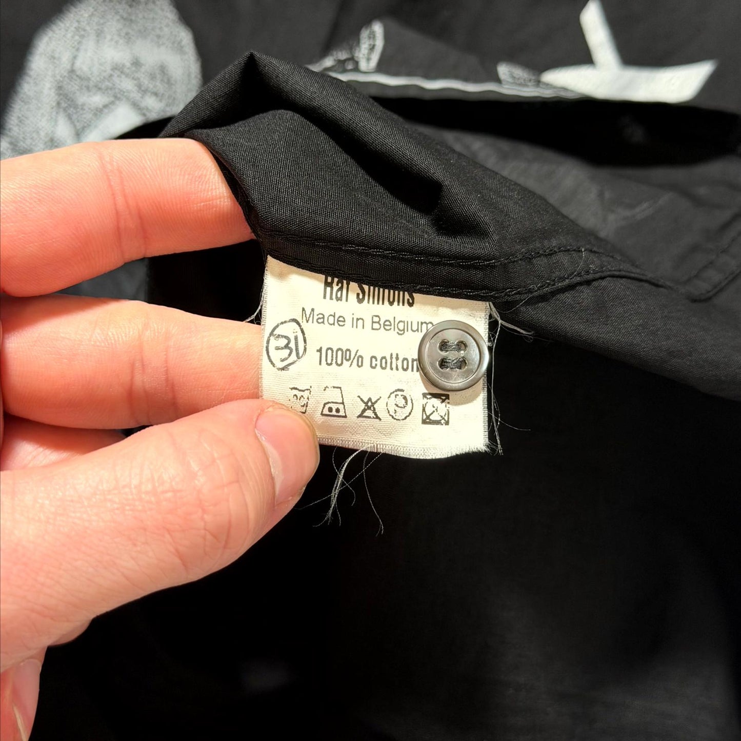 SS03 Raf Simons Consumed Cell Button Up Shirt