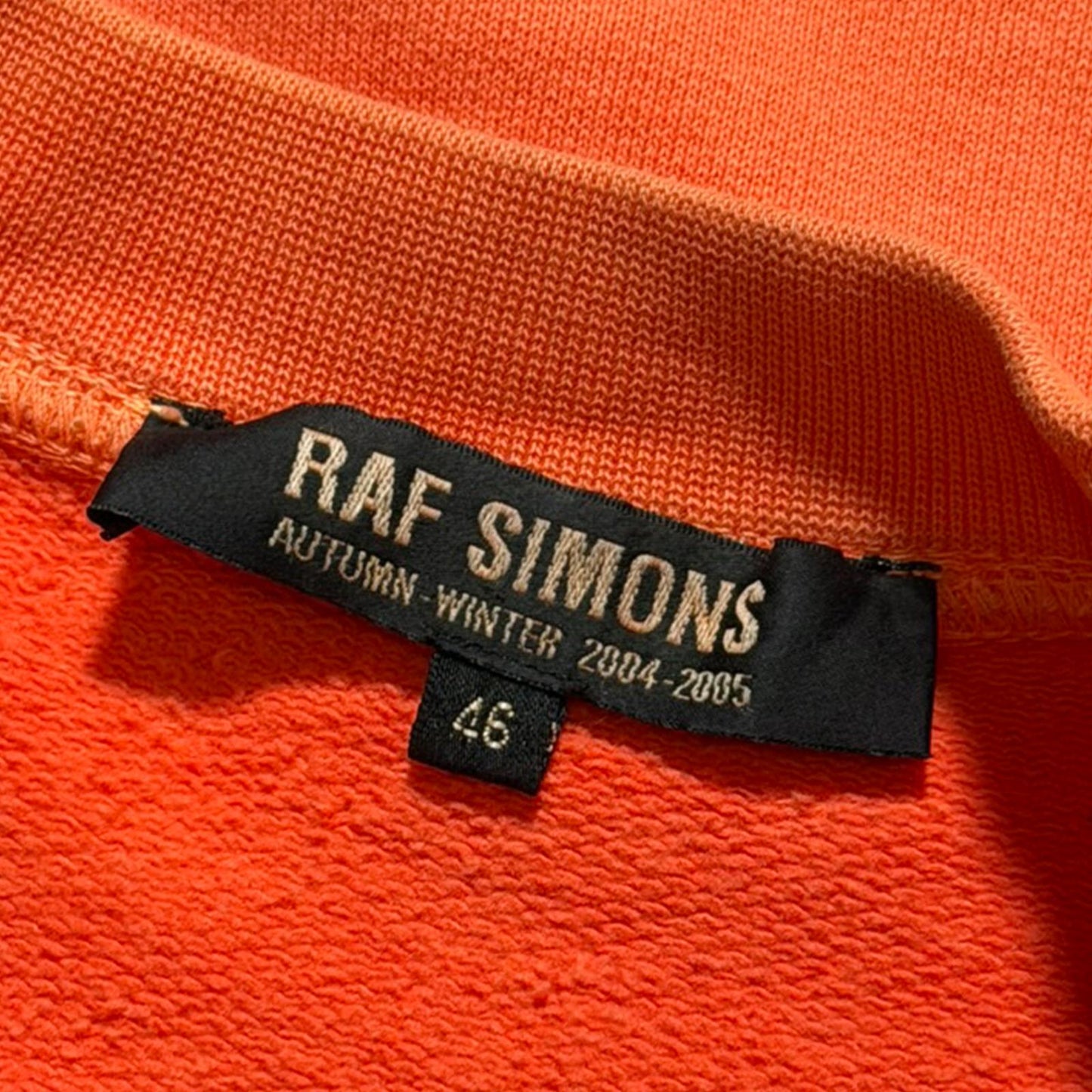 AW04 Raf Simons ‘Waves’ Orange Raglan Shirt