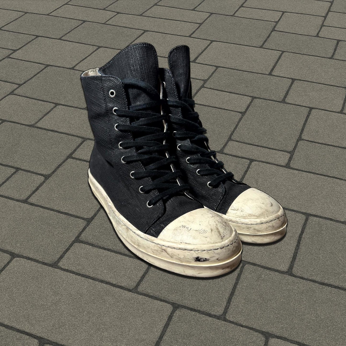 Rick Owens Waxed High Ramones