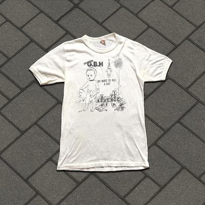 80's Charged GBH 101 Ways to Kill A Rat Ringer Tee