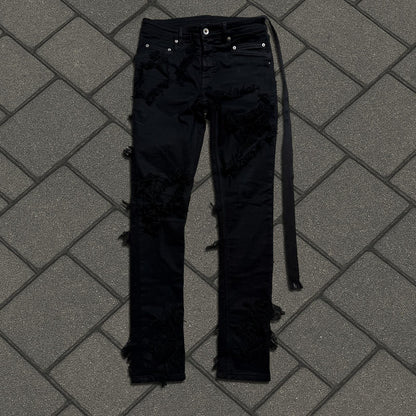 Rick Owens Slashed Detroit Cut Denim