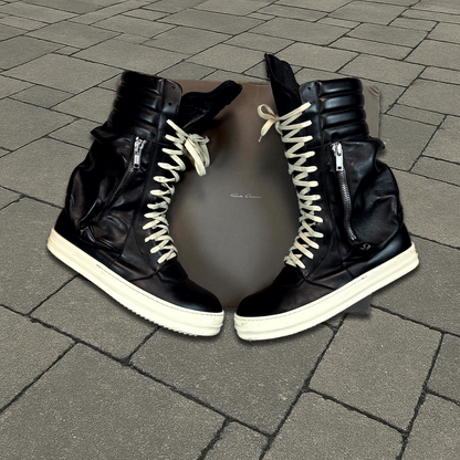 Rick Owens Leather High Cargo Basket