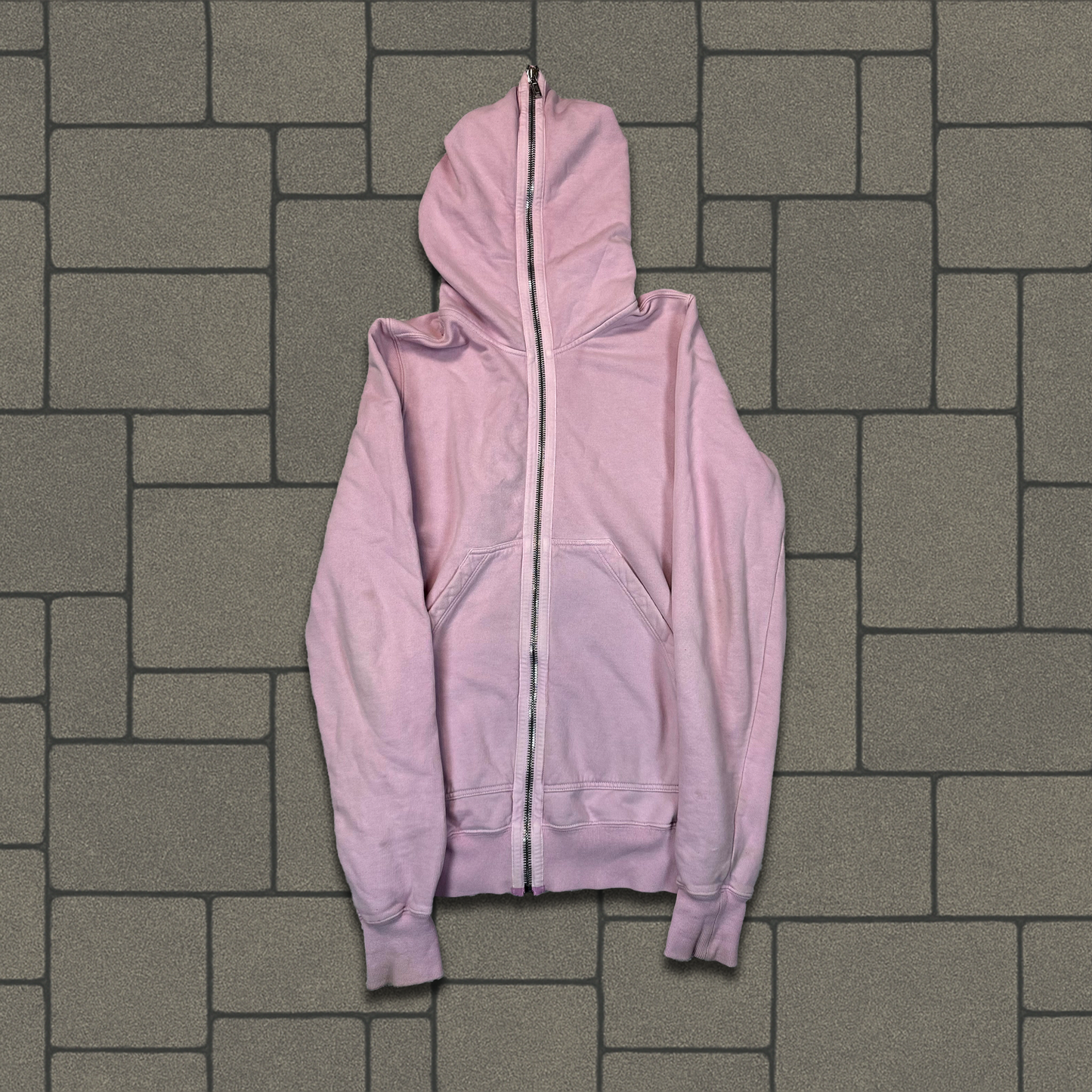 Rick Owens DRKSHDW Dirty Pink Gimp Hoodie