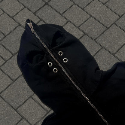 Rick Owens Black Masked Gimp Hoodie