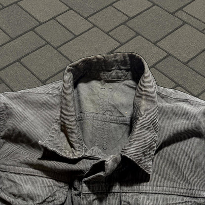 FW07 Rick Owens Brown Corduroy Trucker Jacket