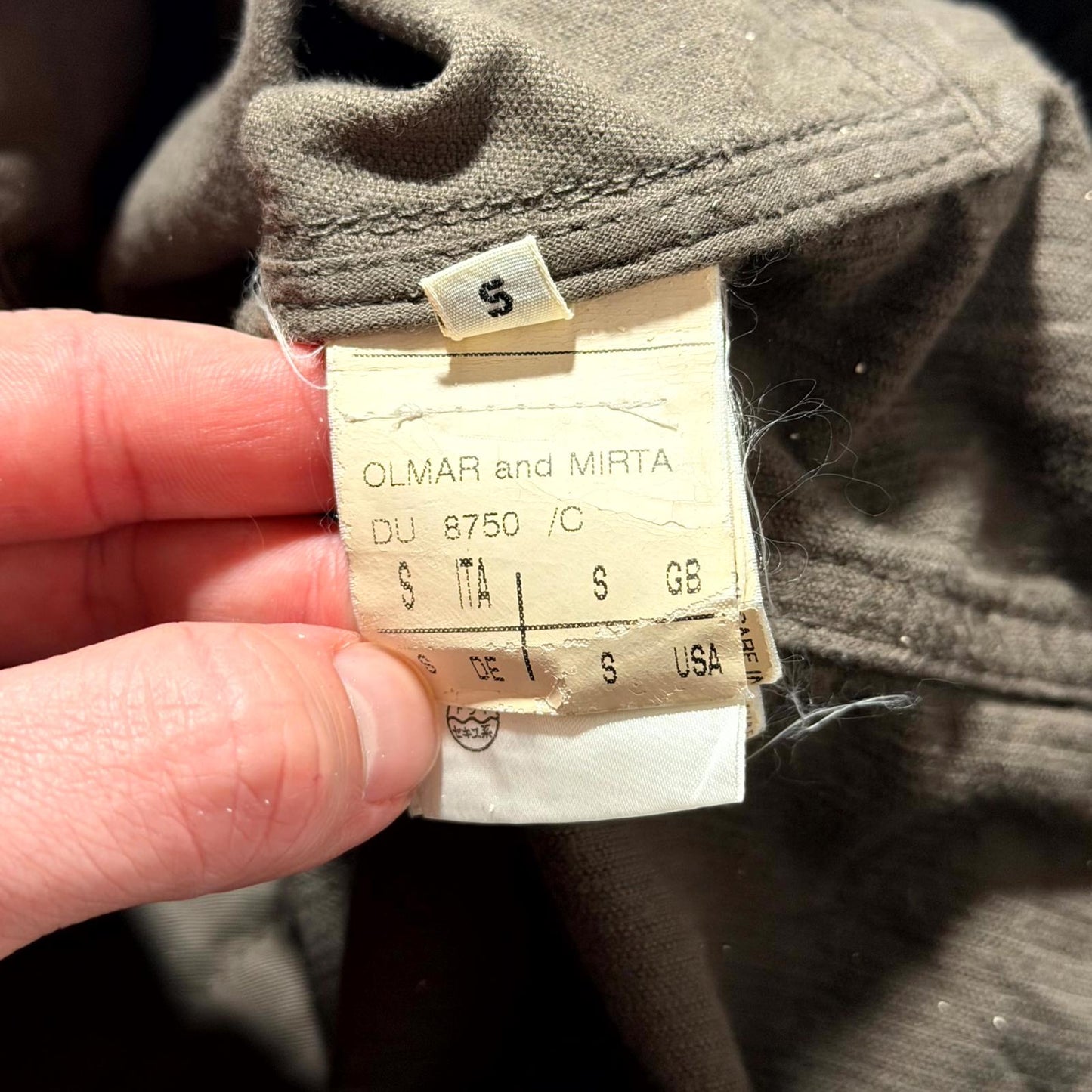 FW07 Rick Owens Brown Corduroy Trucker Jacket