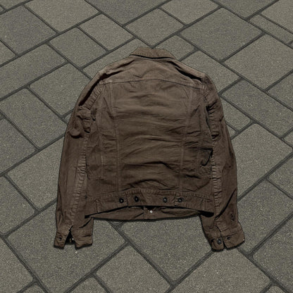 FW07 Rick Owens Brown Corduroy Trucker Jacket