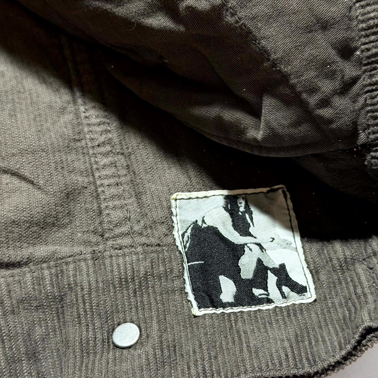 FW07 Rick Owens Brown Corduroy Trucker Jacket