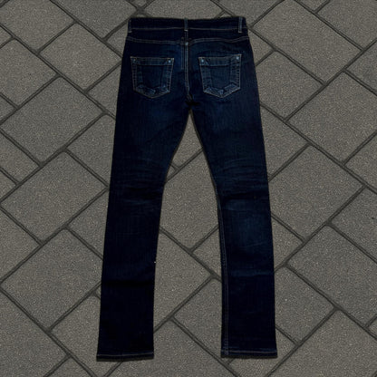 FW18 Rick Owens Raw Blue Detroit Cut Denim