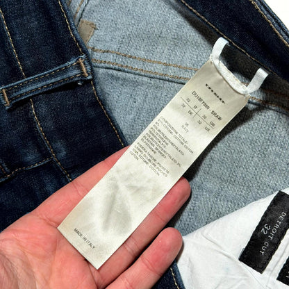 FW18 Rick Owens Raw Blue Detroit Cut Denim