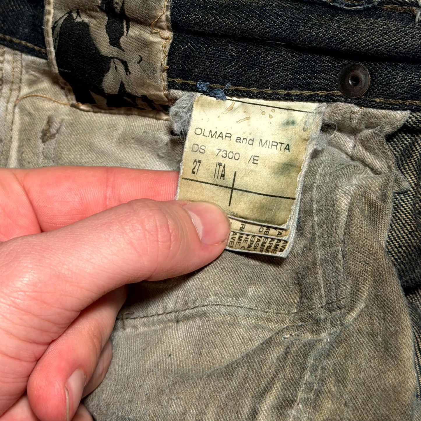 FW07 Rick Owens Dust Detroit Cut Denim