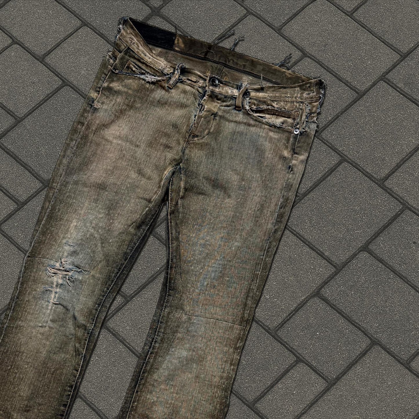 FW07 Rick Owens Dust Detroit Cut Denim