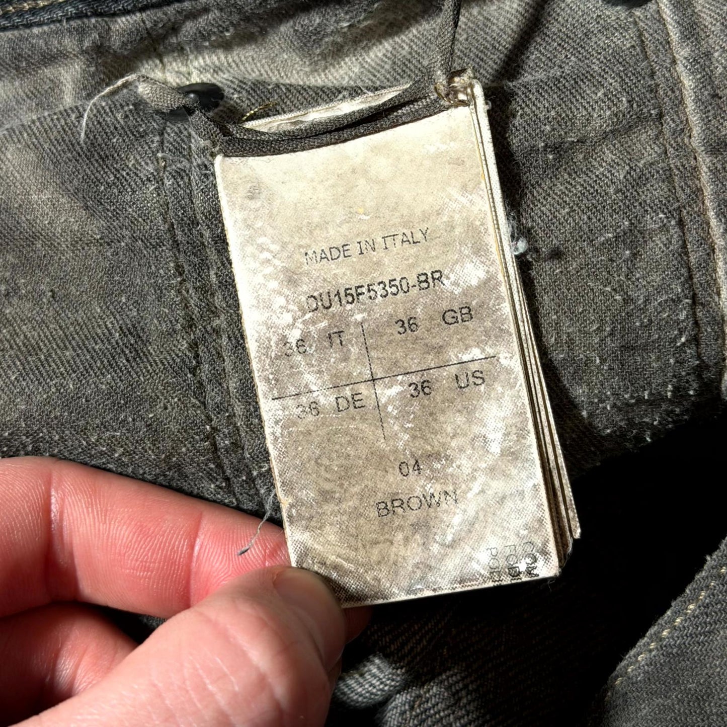FW15 Rick Owens Detroit Cut Denim