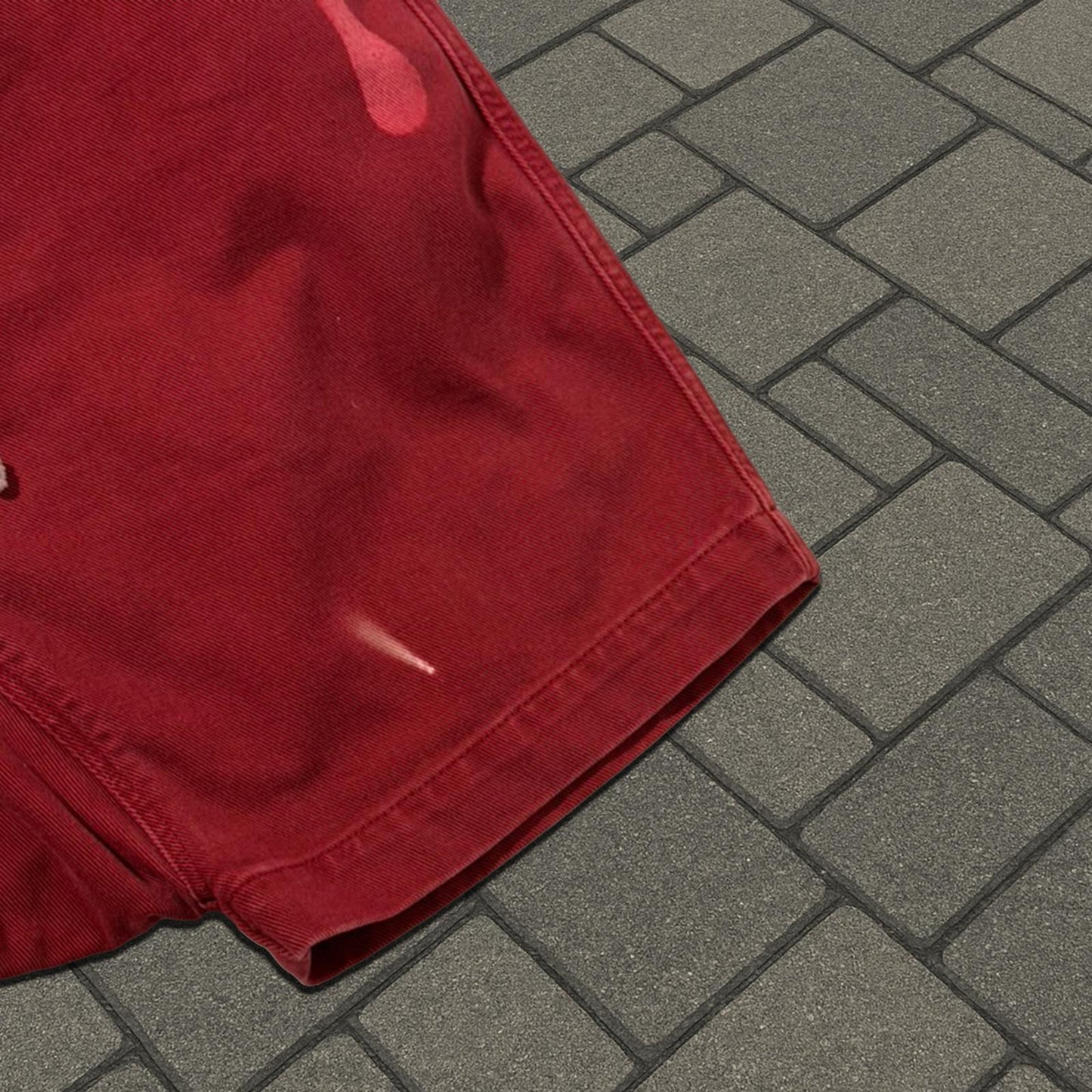 FW19 Rick Owens Cherry ‘Vomit’ Pod Shorts