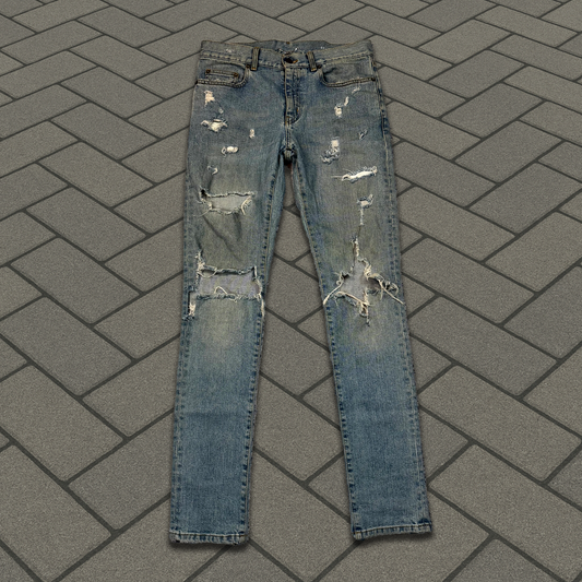 FW15 Saint Laurent Paris Crash Denim