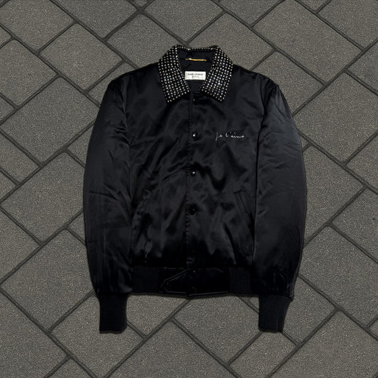 2017 Saint Laurent Paris Je T'aime Crystal Jacket