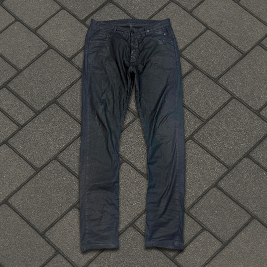 SS14 Rick Owens Waxed Torrence Cut Denim